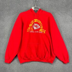 Kansas City‎ Chiefs Kingdom Hoodie Red NFL Team Apparel Size XL